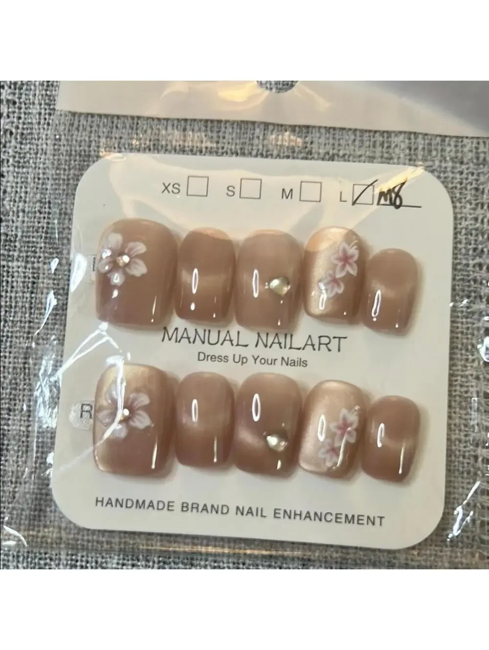 Floral Handmade Nail Art Set with Tools